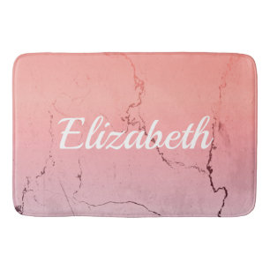 Pink Marble Bath Mat
