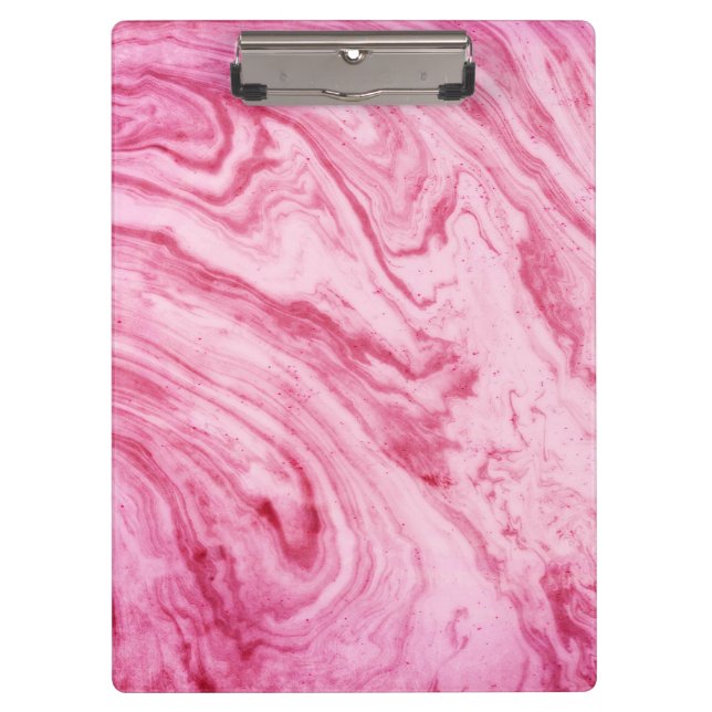 pink marble beautiful texture pattern clipboard (Front)