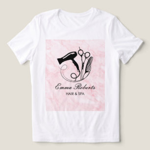 Pink Marble Beauty Salon Tri-Blend Shirt