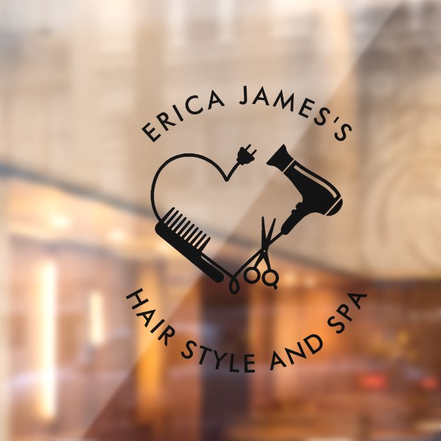 Pink Marble Beauty Salon Window Cling (Sheet 2)