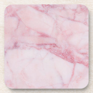 Pink Marble Beverage Coaster