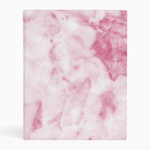 Pink Marble Binder