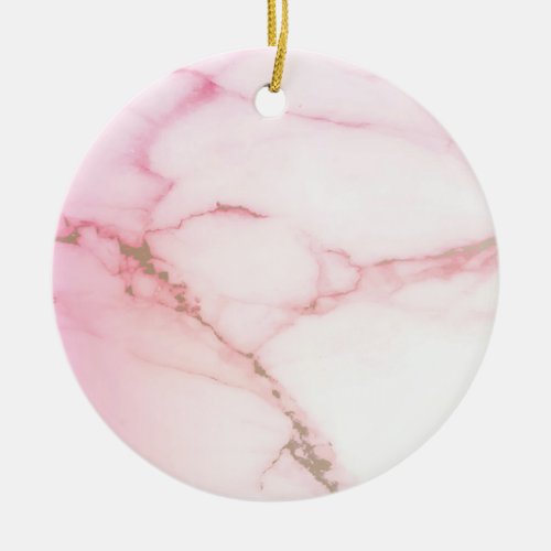 pink marble ceramic ornament