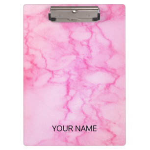 Pink Marble Customize  Clipboard