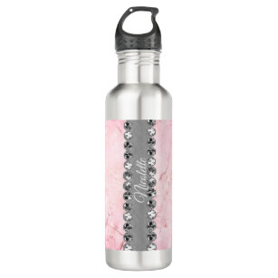 Diamond Bling Rhinestone Stainless Steel Water Bottle – She's A Beat Beauty