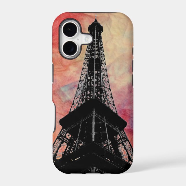Pink Marble Eiffel Tower iPhone 5 Cae Case (Back)