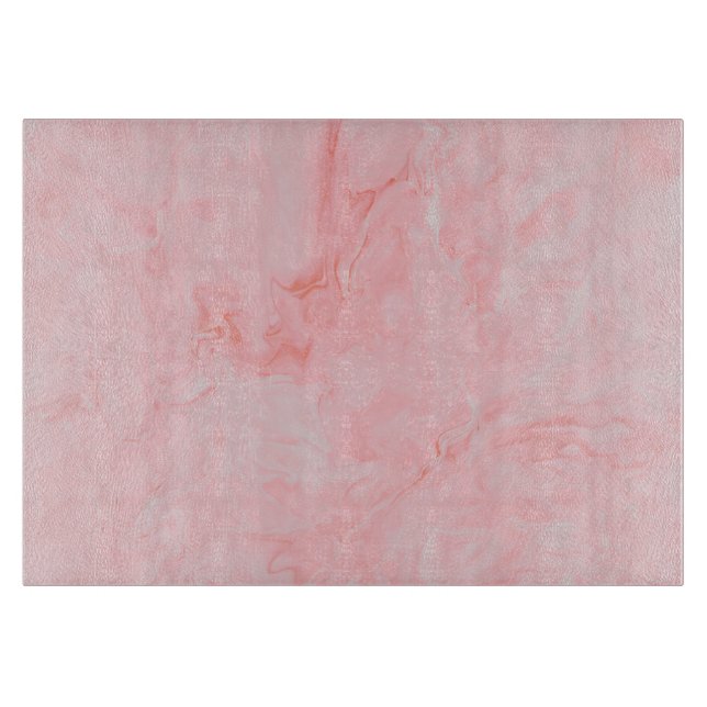 Pink Marble Glass Cutting Board (Front)