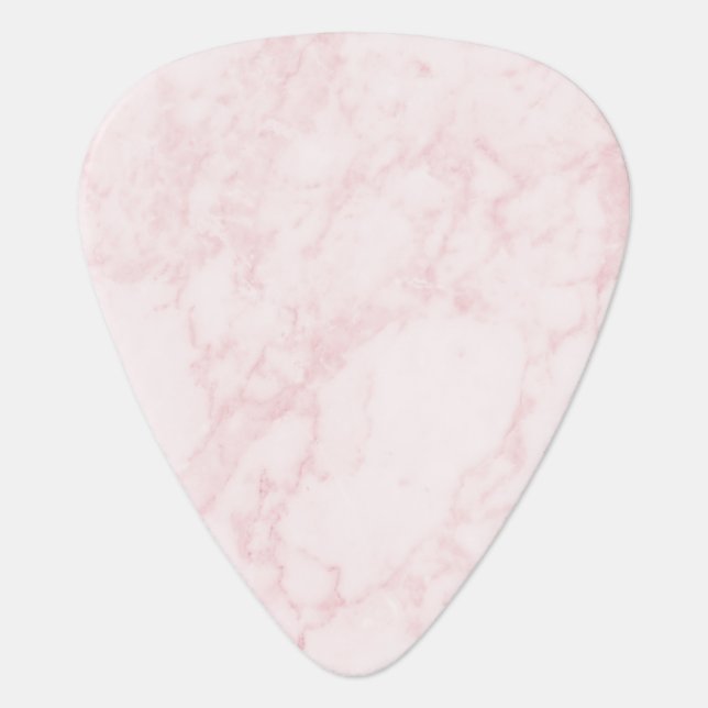 Pink Marble Guitar Pick (Front)