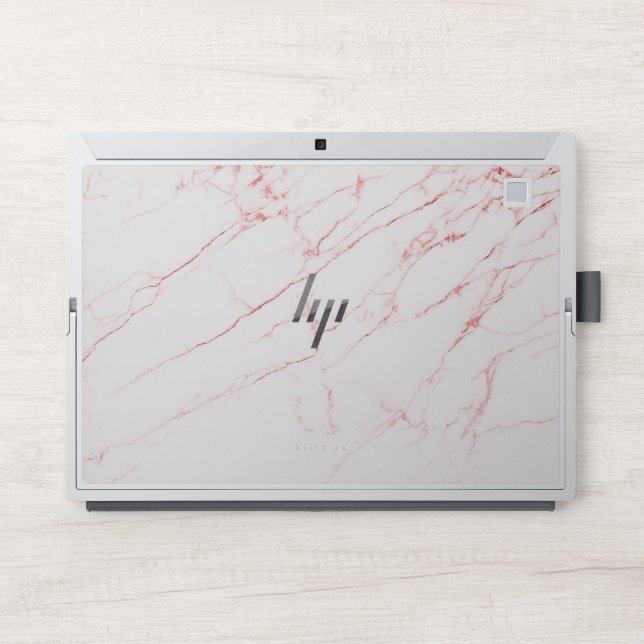  Pink Marble  HP Elite x2 1013 G3 Laptop Skin (Front)