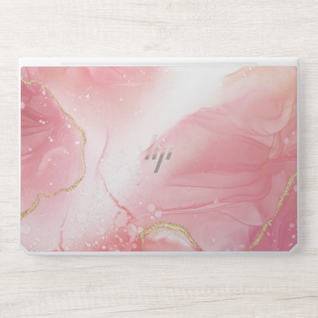 Pink Marble HP EliteBook 1050 G1 HP Laptop Skin (Front)