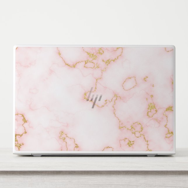 Pink Marble HP EliteBook 850 G5/G6, 755 G5/G6 Laptop Skin (Front)