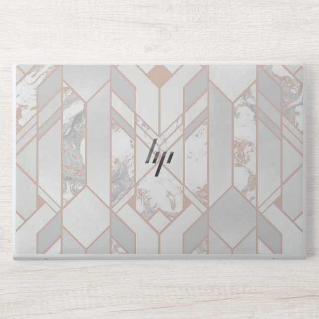 Pink marble HP EliteBook 850  HP Laptop Skin (Front)
