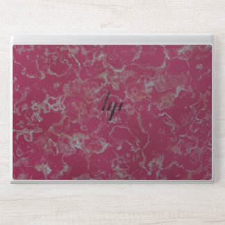 pink marble HP laptop skin