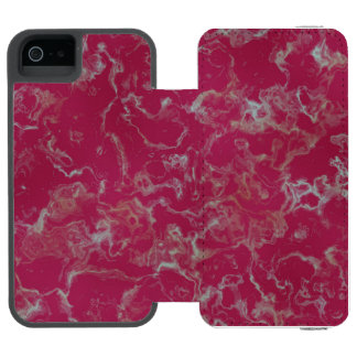 pink marble iPhone SE/5/5s wallet case