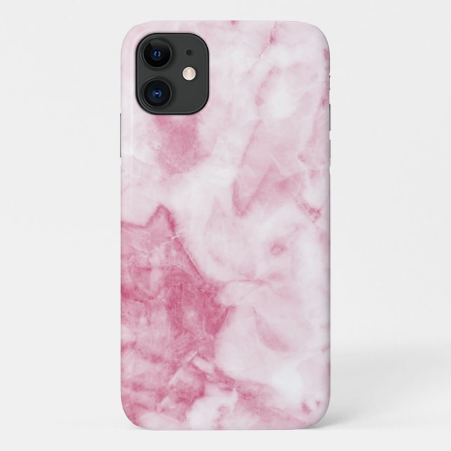 Pink Marble Iphone Case (Back)