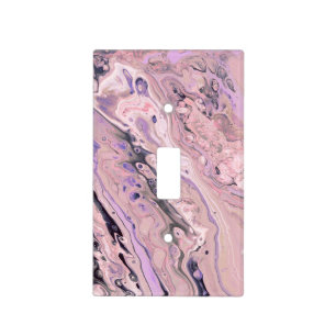 Pink Marble Light Switch Cover