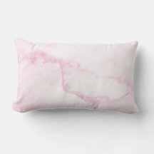Pink Marble Lumbar Pillow