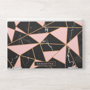 Pink Marble Mosaic HP Laptop Skin