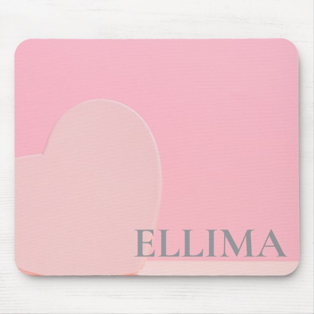 pink marble  mouse pad (Front)