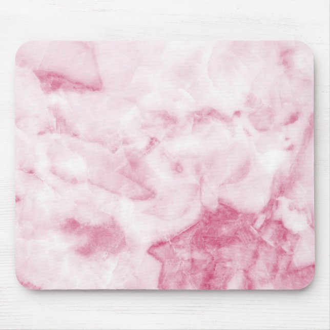 Pink Marble Mouse Pad (Front)