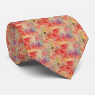 Pink Marble Neck Tie