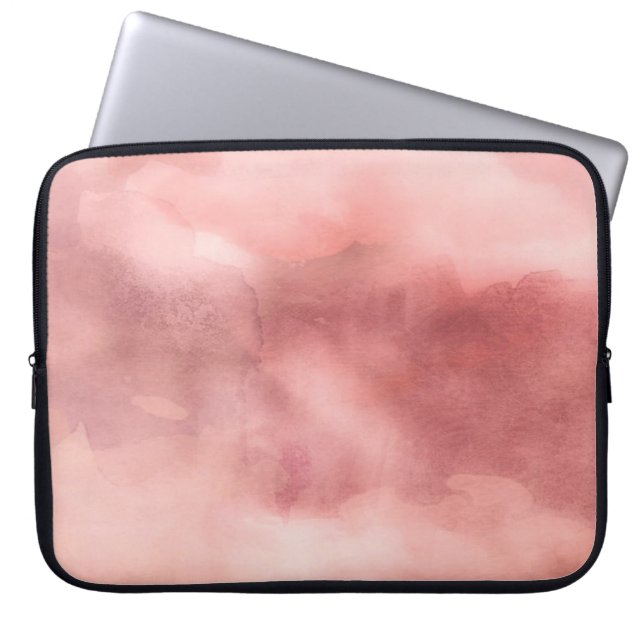 Pink marble Neoprene Laptop Sleeve 15 inch (Front)