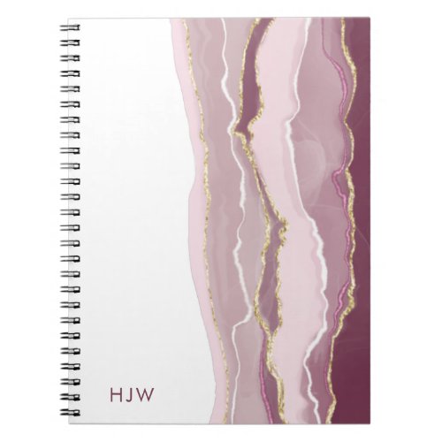 Pink Marble Notebook