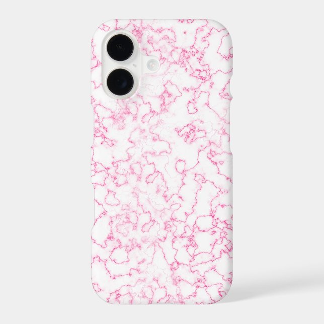 Pink marble pattern  iphone case (Back)