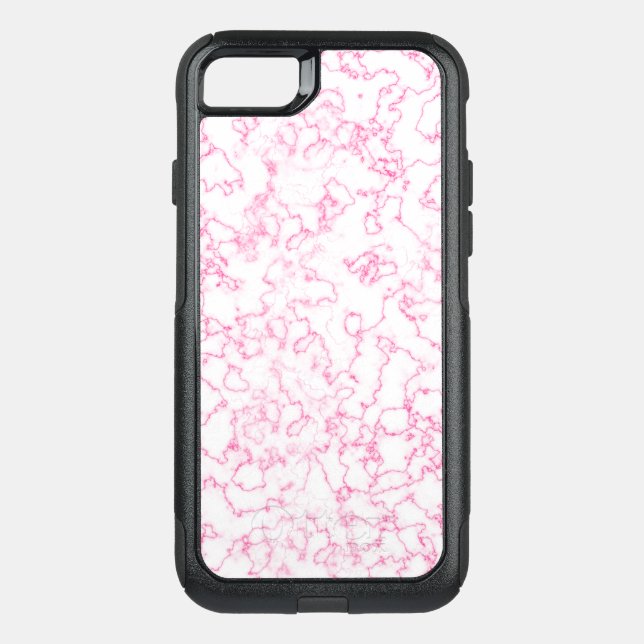 Pink marble pattern    otterbox iPhone case (Back)