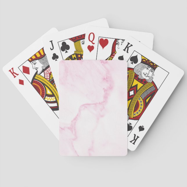 Pink Marble Poker Cards (Back)