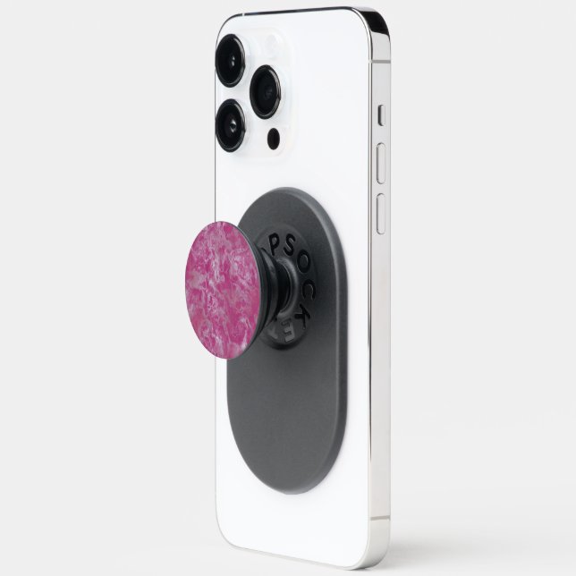 Pink marble PopSocket (Open)