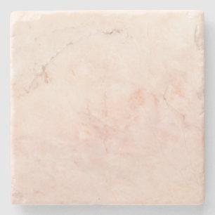 Pink Marble Stone Modern Elegant Stylish Stone Coaster