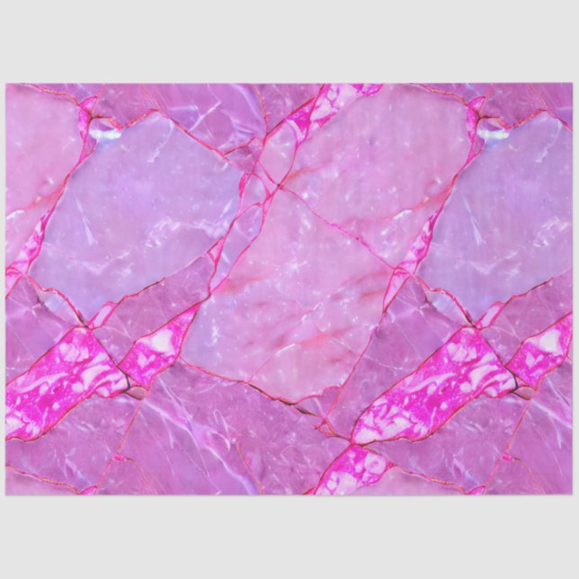 Pink Marble Texture, Marble Effect Tissue Paper (Front)