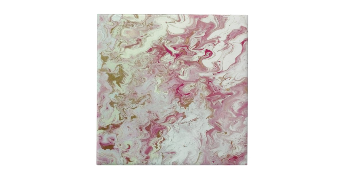 Pink Marble Tile Zazzle