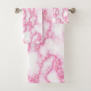 Pink Marble Towel Set