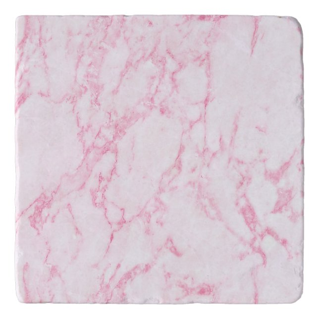 Pink  Marble Trivet (Front)
