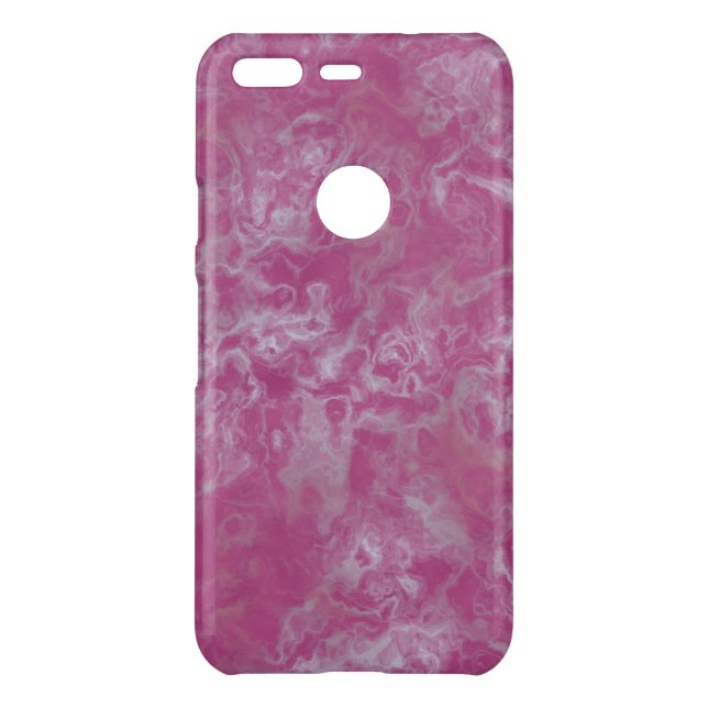 Pink marble uncommon google pixel case (Back)