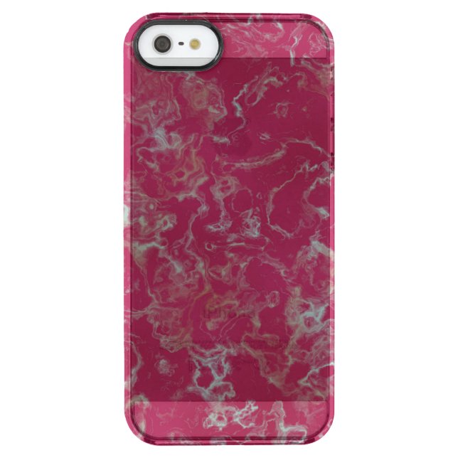 pink marble uncommon iPhone case (Back)