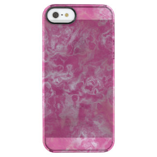 Pink marble clear iPhone SE/5/5s case
