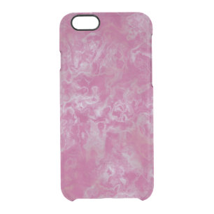 Pink marble clear iPhone 6/6S case