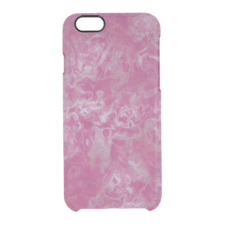 Pink marble clear iPhone 6/6S case