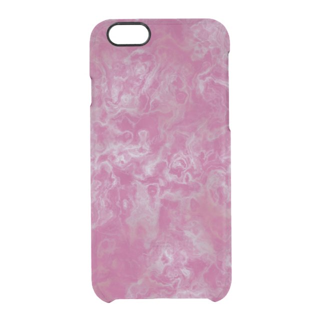 Pink marble uncommon iPhone case (Back)