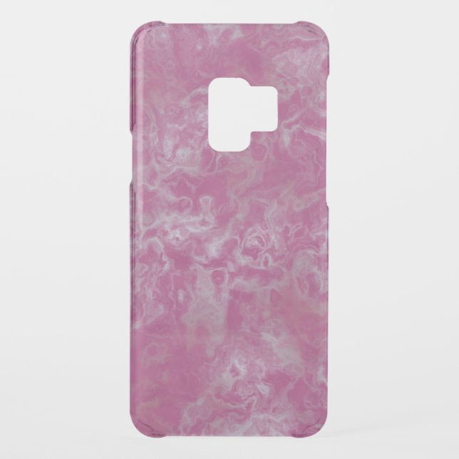 Pink marble uncommon samsung galaxy case (Back)