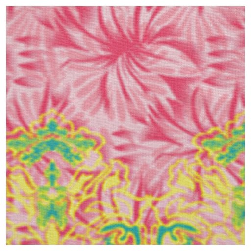 Pink Marble Wallpaper. Floral Grid Textile Fabric