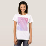 Pink Marble Watercolour Break Shirt at Zazzle