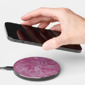 Pink marble wireless charger (Hand)
