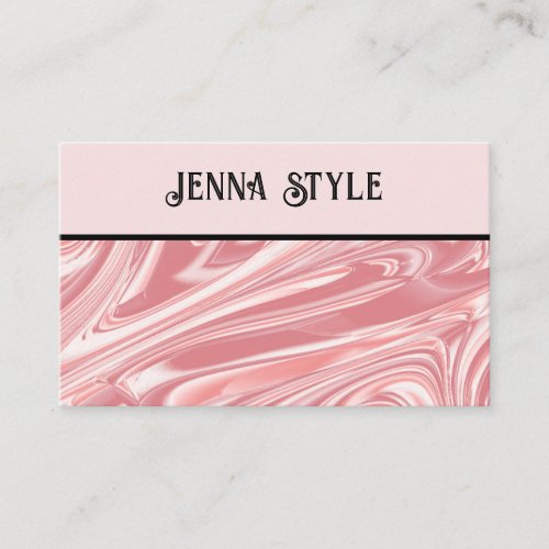 Pink Marbled Beauty Style Professional Adaptable Business Card