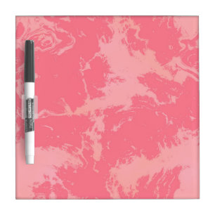 Pink Marbled Cloud abstract Dry Erase Board