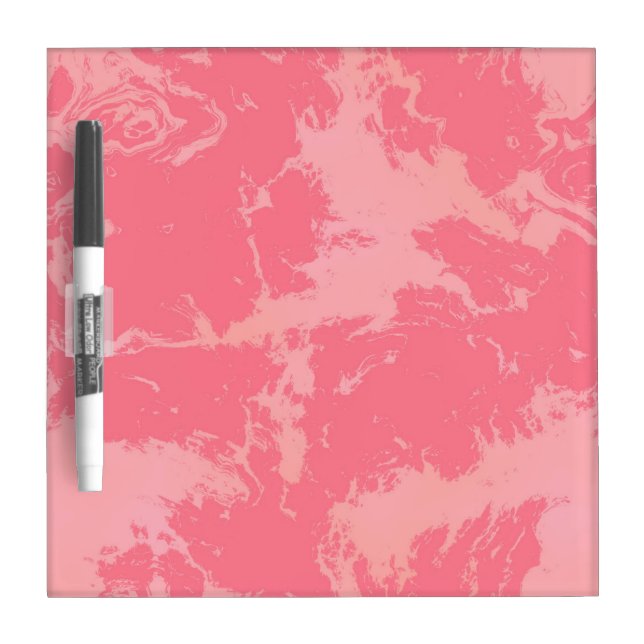 Pink Marbled Cloud abstract Dry Erase Board (Front)