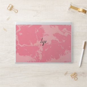 Pink Marbled Cloud abstract HP Laptop Skin